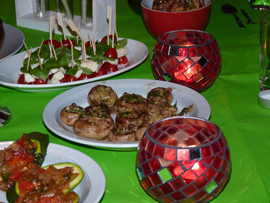 in de keuken